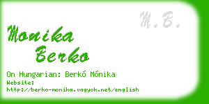 monika berko business card
