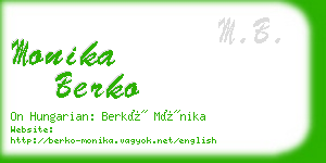 monika berko business card